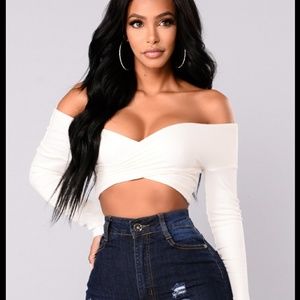 Fashion Nova | Tops | Criss Cross White 